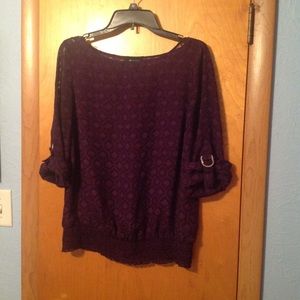 Sheer Purple Blouse
